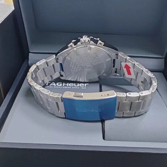 Auth TAG Heuer Formula 1 Blue Dial 43mm Men's Quartz Steel Watch CAZ1014 BA0842 - Picture 4 of 10